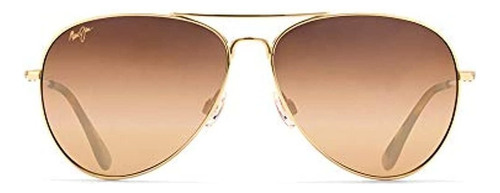 Maui Jim Mavericks Anteojos De Sol Polarizados, Dorado, 61 . Color Dorado/bronce (gold/hcl Bronze Polarized)