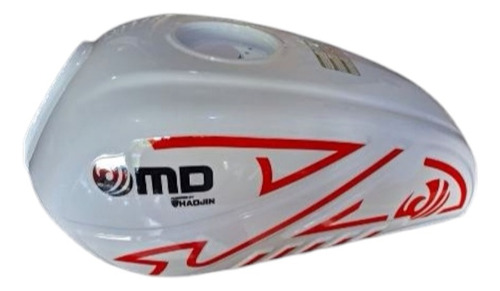 Tanque De Gasolina Moto Md Aguila En Color Blanco Rm