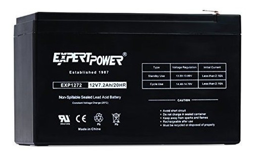 Expertpower 12v 7.2ah Batería Recargable De Ácido De Plomo S