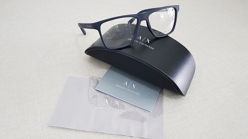 Armação Oculos Grau Armani Exchange Ax3055 8273 55 Azul | Parcelamento sem  juros