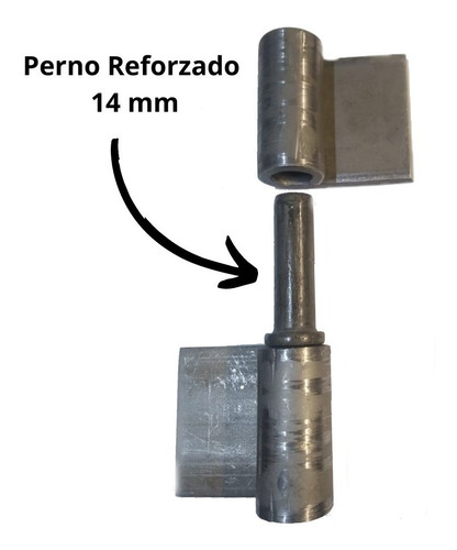 Imagen 4 de 10 de Bisagra Herrero Soldar 50x5x40 Mm Reforzada Ala Larga Hierro