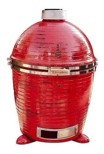 Imagen 1 de 8 de Parrilla Kamado Kb10 Horno Ahumador Nippon Rojo Nano Premium