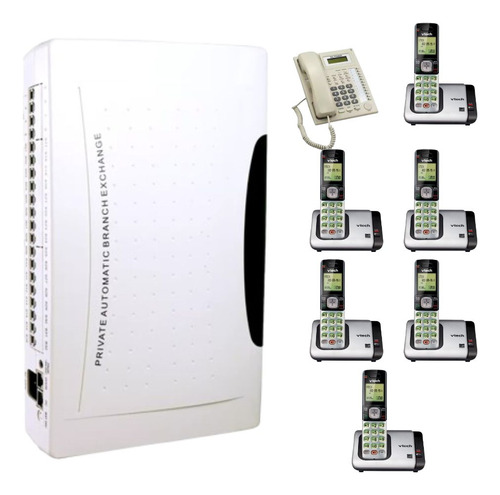 Kit Conmutador 4x16; Tel. Multilínea; 6 Ext Vtech Cs6719
