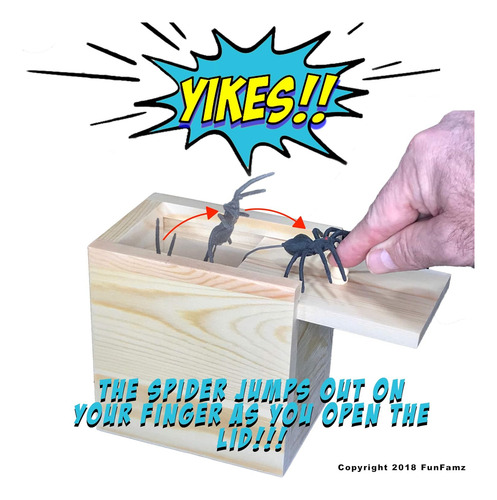 La Original Caja De Bromas Araña - Divertida Caja De Made...