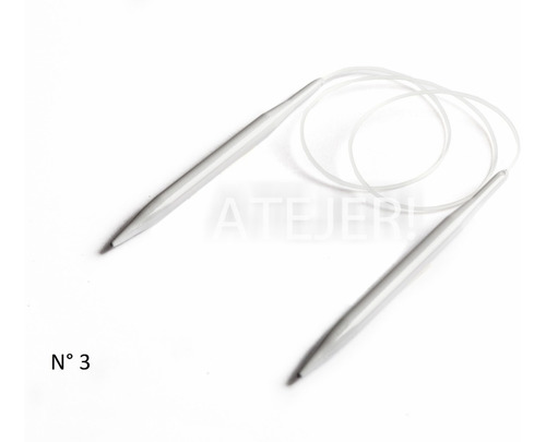 Imagen 1 de 5 de Aguja Circular De Aluminio Del 2.5 Al 5 Por Unidad