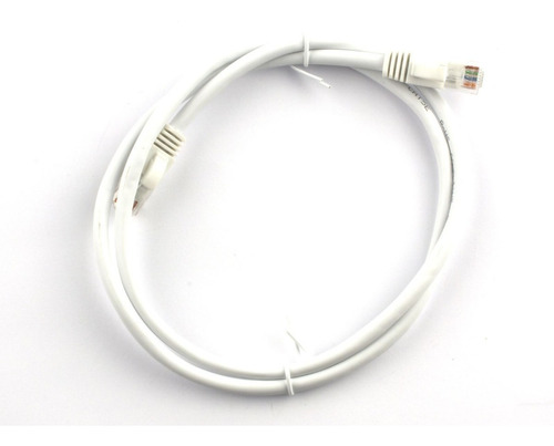 Cable De Red Blanco Armado 50 Metros Cat 6 Ethernet Rj45 Utp