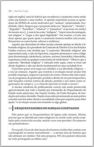 Livro Ama Teu Corpo - Nancy Pearcey - Cpad