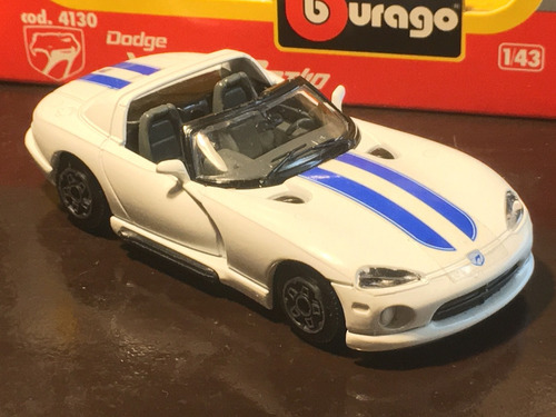 Bburago 1:43 Dodge Viper Modelo Auto Metal Hecho En Italia