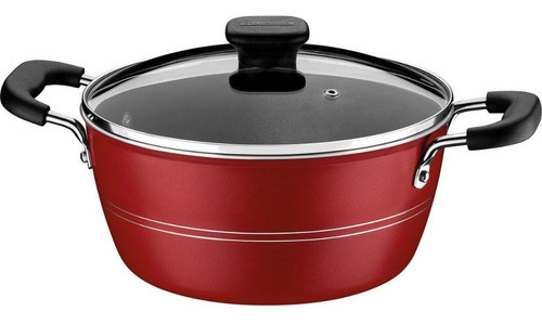 Caçarola Antiaderente Tramontina Sicília Vermelho 20cm