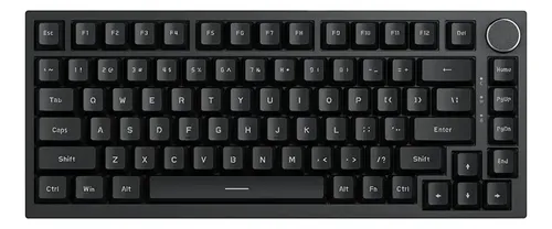 Teclado Com Fio Ajazz Ak820 Mecanico Red Switch Led Branco Preto Inglês Us