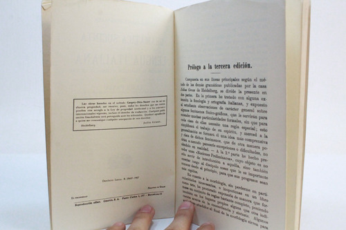 Gramática Sucinta De La Lengua Italiana Luigi Pavía (Usado)