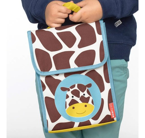 Lonchera térmica Zoo Giraffe School Skip Hop, color dinosaurio, para niños