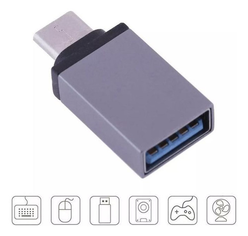 Convertidor Otg Tipo C A Usb Velocidad 3.0 Metálico