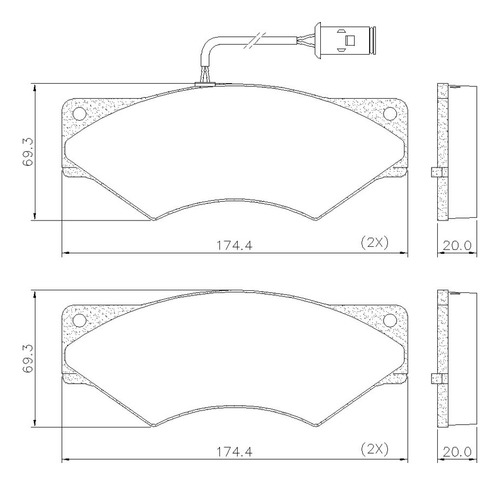 Pastillas De Freno Frasle Para Iveco Daily 70.12 2005/ D/t