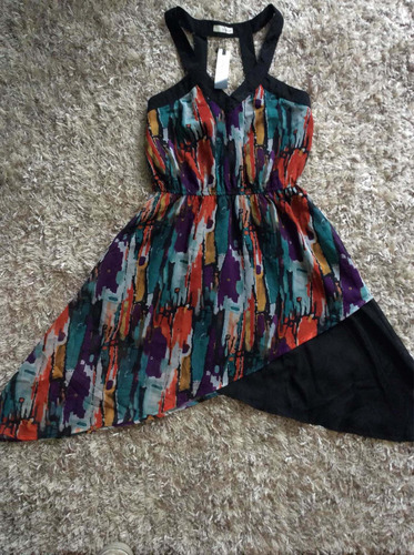 Vestido A Capas Multicolor Marca Stylebook