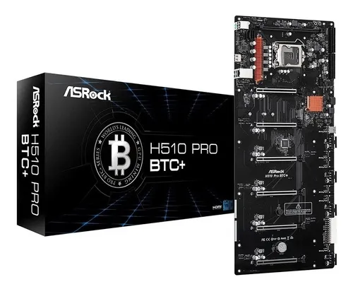 Motherboard Mineria Asrock H510 Pro Btc+ S1200 Intel 6 Pcie