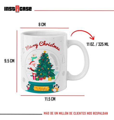 Taza Santa Claus Navidad Con Tu Nombre