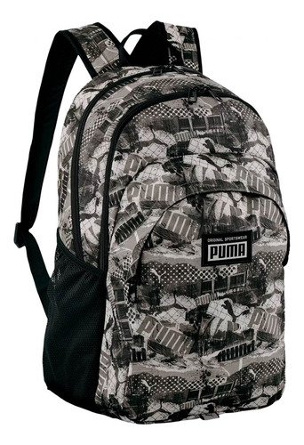 Mochila Urbana Puma Urbano Academy Color Gris 25l