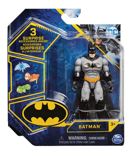 Figura Batman Spin Master Y 3 Sorpresas Adentro