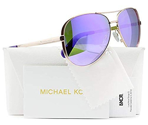 Michael Kors Mk5004 Chelsea Aviador Gafas De Sol Rosa 55hcm