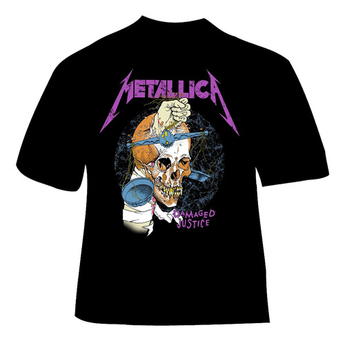 Polera Metallica - Ver 19 - Damaged Justice
