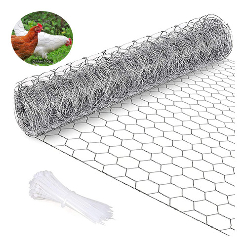 Red De Alambre De Malla Galvanizada Hexagonal Para Jardín