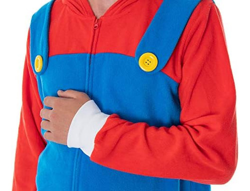 Super Mario Bros. Disfraz De Mario Para Hombre Adulto Microf