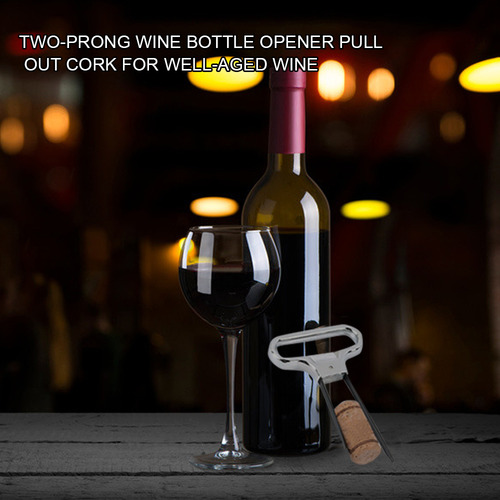 Abridor De Vino De Acero Inoxidable De Dos Pines Para Botell