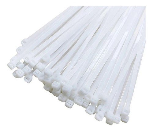 Precinto Plástico Nylon Blanco 150 Mm X 3.6mm X100 Precintos