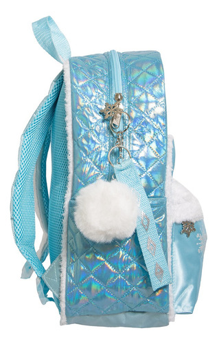 Mochila Frozen Original Ruz Kinder Con Ruedas Azul Liso
