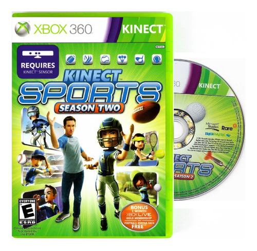 Kinect Sports Season Two Xbox 360 Disco Físico Original (Reacondicionado)