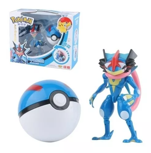 Kit Pokemon Articulado E Pokebola Brinquedo Montar Crianças