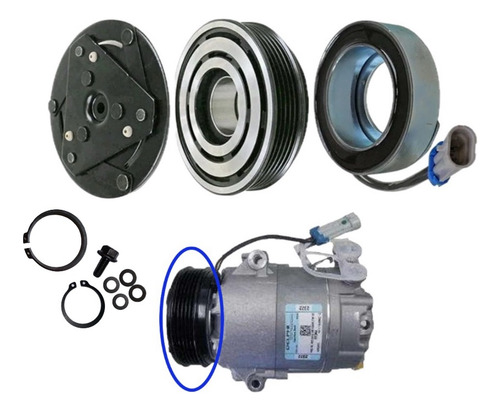 Kit Polia Compressor Delphi Gm Agile Montana Classic 2011///