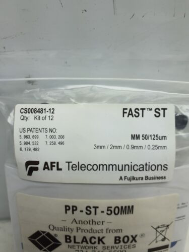 12pk Afl Fast-st Multimode Connector, 50/125um, Cs008481 Zzk