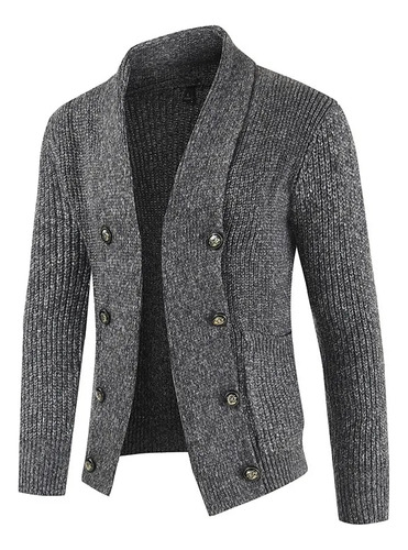 Cárdigan De Punto Para Hombre, Chaqueta Tipo Cárdigan De Pun