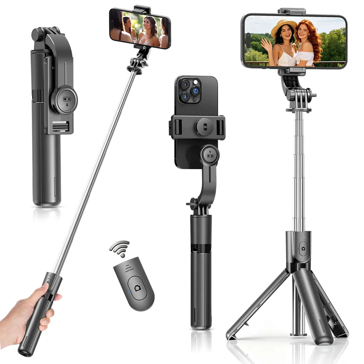 Palo para Selfies TOKQI F01 con Trípode y Control Bluetooth