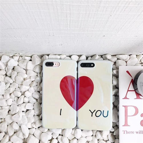 Funda Para iPhone Mitad Corazon Amor Tu Yo Love Novios Mujer