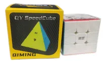 Comprar Cubo Pyraminx + Cubo 3x3 Warrior, Qy Toys, Stikerless 