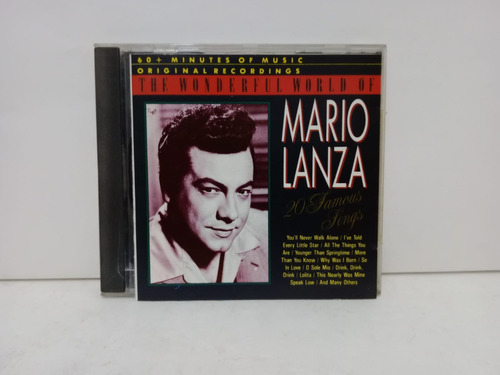 Mario Lanza- The Wonderful World Of Mario Lanza- Cd, Por