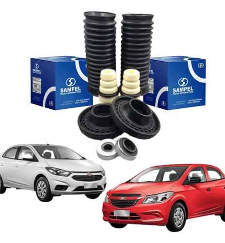 Kit Amortecedor Coxim Sampel Rolamento Batente Onix Prisma