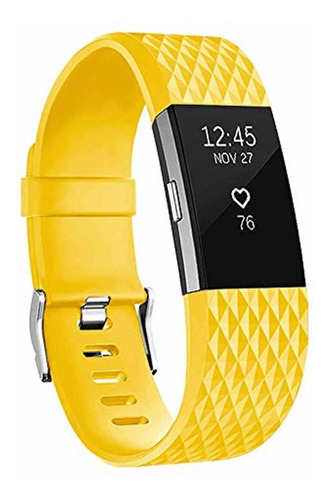 Malla Small Para Fitbit Charge 2 Limon Amarillo -7l8rnf67