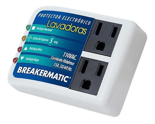 Imagen 1 de 2 de Protector De Voltaje Breakermatic Cortapicos Para Lavadora