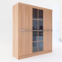 Comprar Placard Delos 6 Puertas Abrir Espejos 1.80 Color Roble Natural