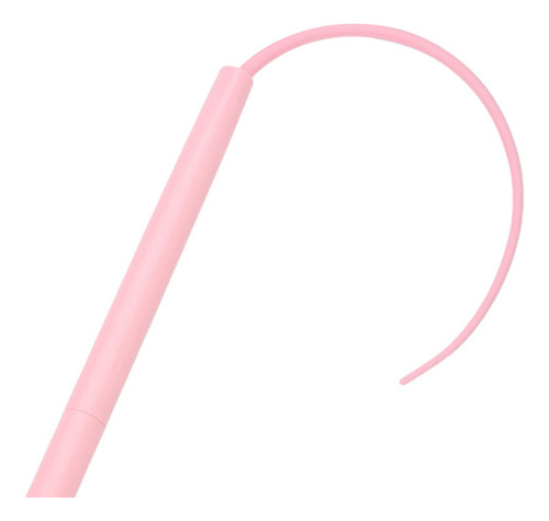 Cat Teaser Stick Mouse Tail Interactive Kitten Toy Cat Rosa