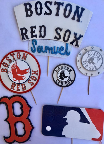 Toppers Diseños Béisbol Para Tortas Y Cupcake Pack De 6