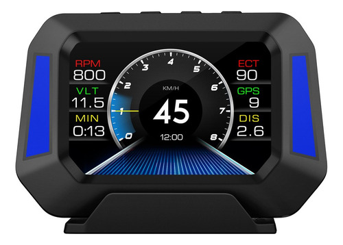 Medidor Coche Hud Obd2/gps Con Pantalla Frontal Y Velocím 1