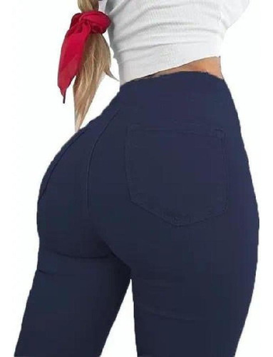 Pantalón Super Skinny Levanta Pompa Mujer Leggins Comodos