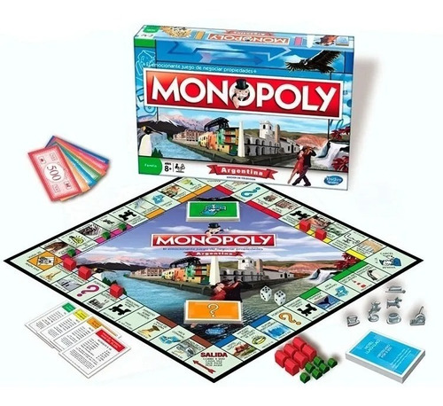 Monopoly Argentina Juego De Mesa Hasbro Pzs Metal Tiendajyh