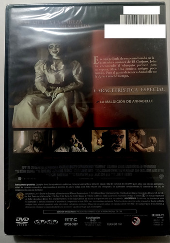 Annabelle Dvd Nuevo El Conjuro (Usado)