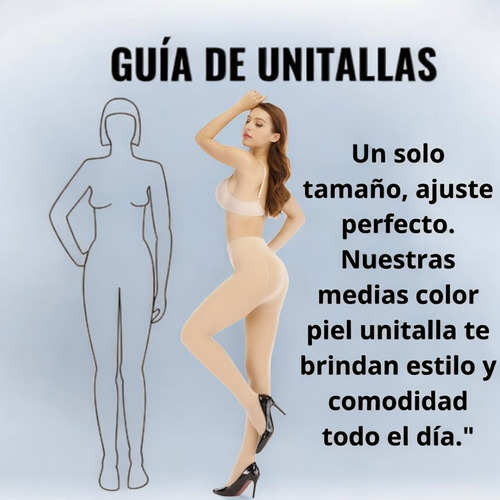 Malla Media Mujer Resistentes Natural Pantimedias Gruesas